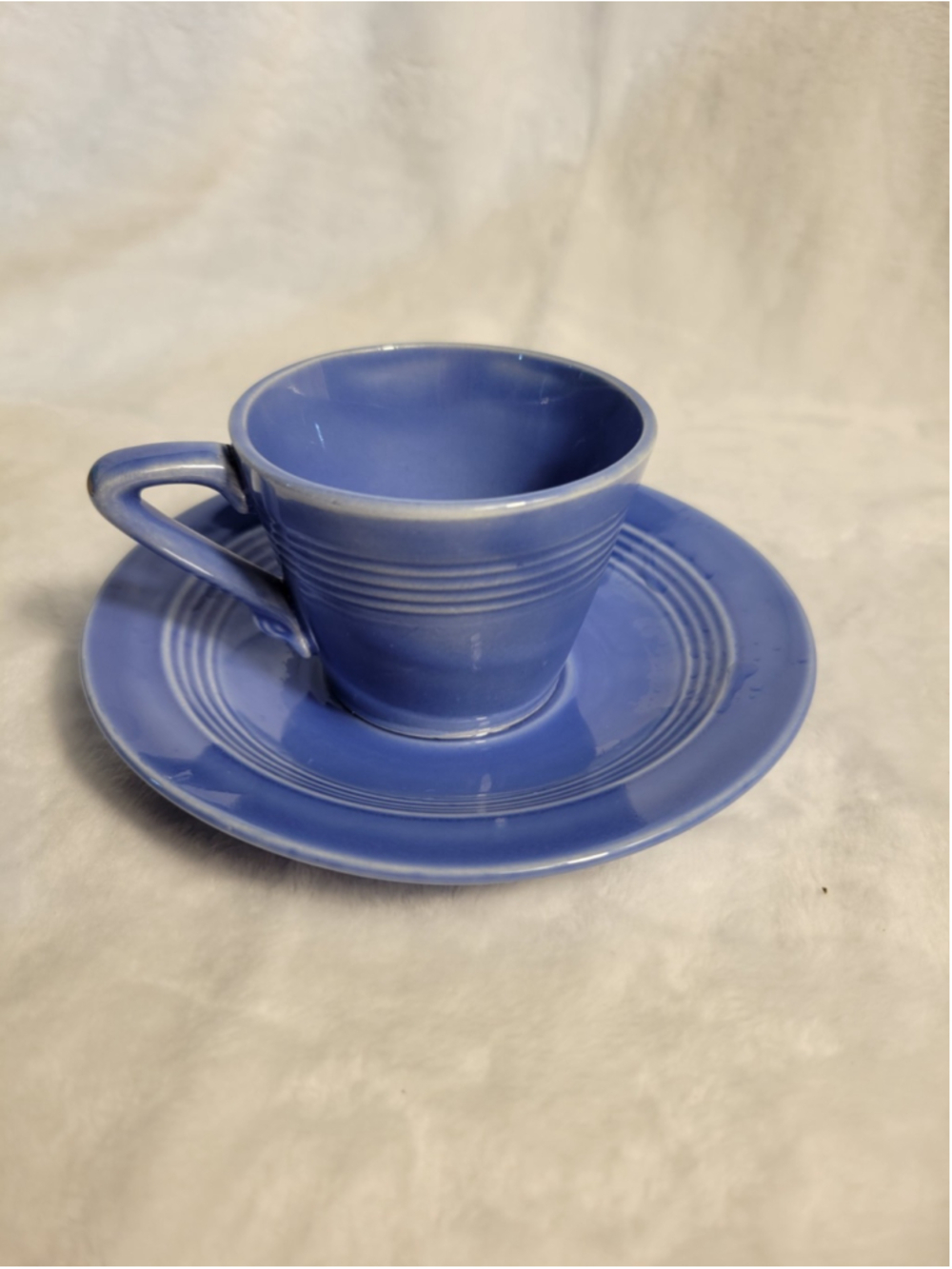 Homer Laughlin Harlequin Mauve Demitasse Cup & Saucer HLC Vintage USA
